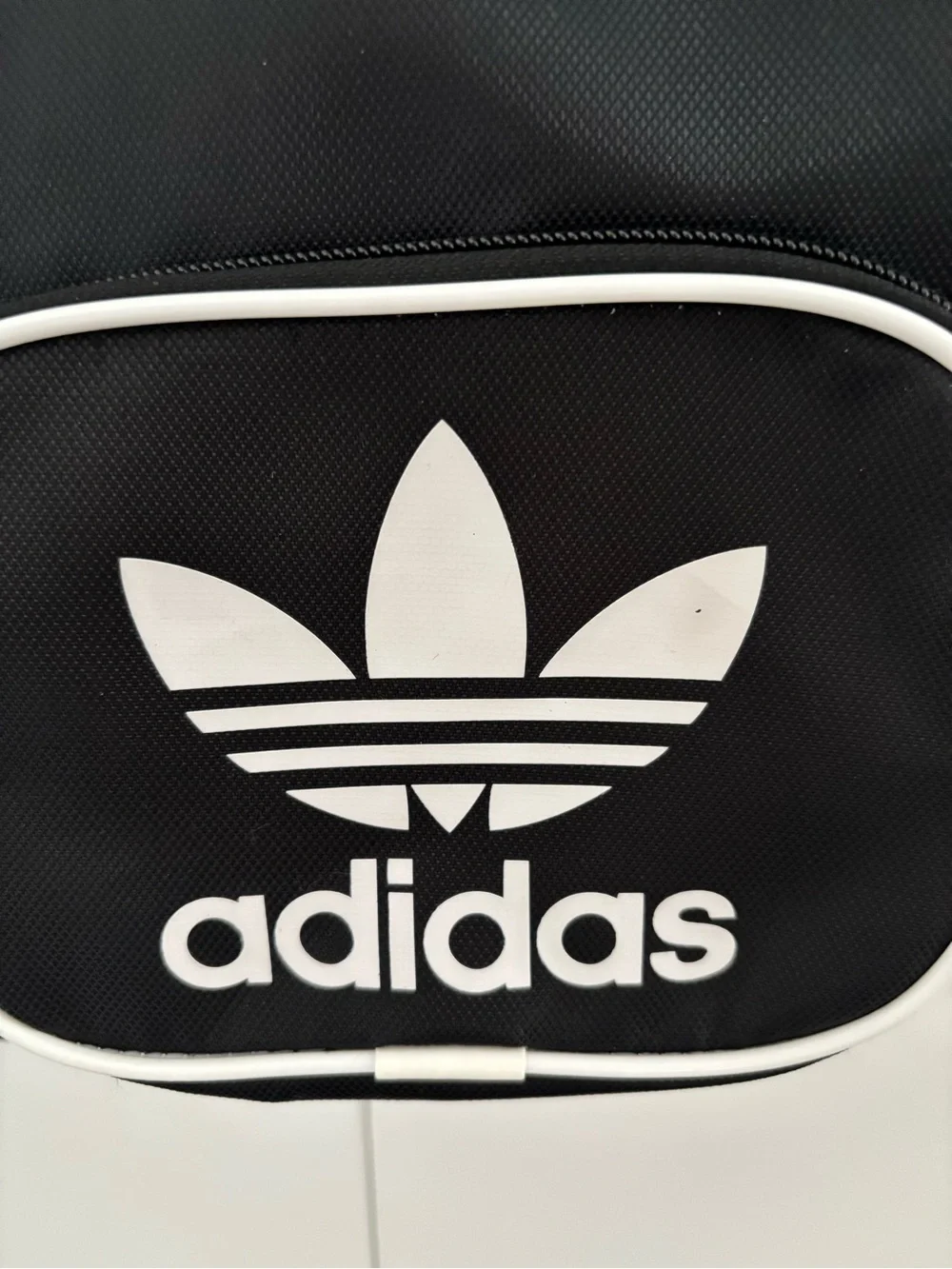 adidas Black and White Trefoil Mini Backpack